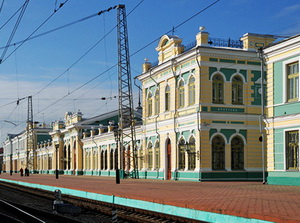 Железнодорожный вокзал в Иркутске